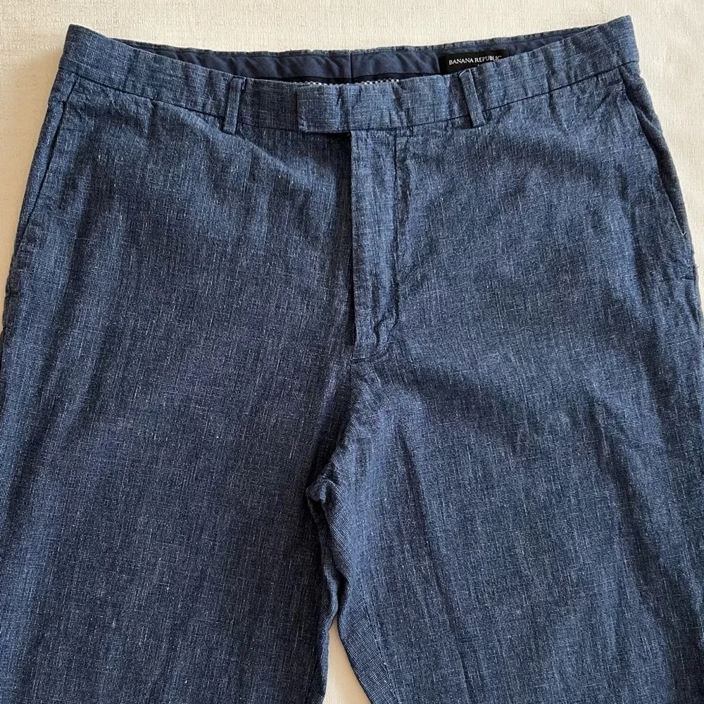 Banana Republic Standard Fit Linen Blend Pants